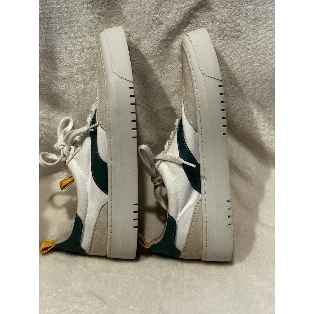 ONCEPT Lagos Size 7.5 Canvas Leather Designer Fashion Sneaker Green White Casual - Picture 4 of 10